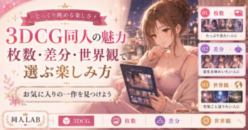 3DCG同人の魅力｜枚数・差分・世界観で選ぶ楽しみ方